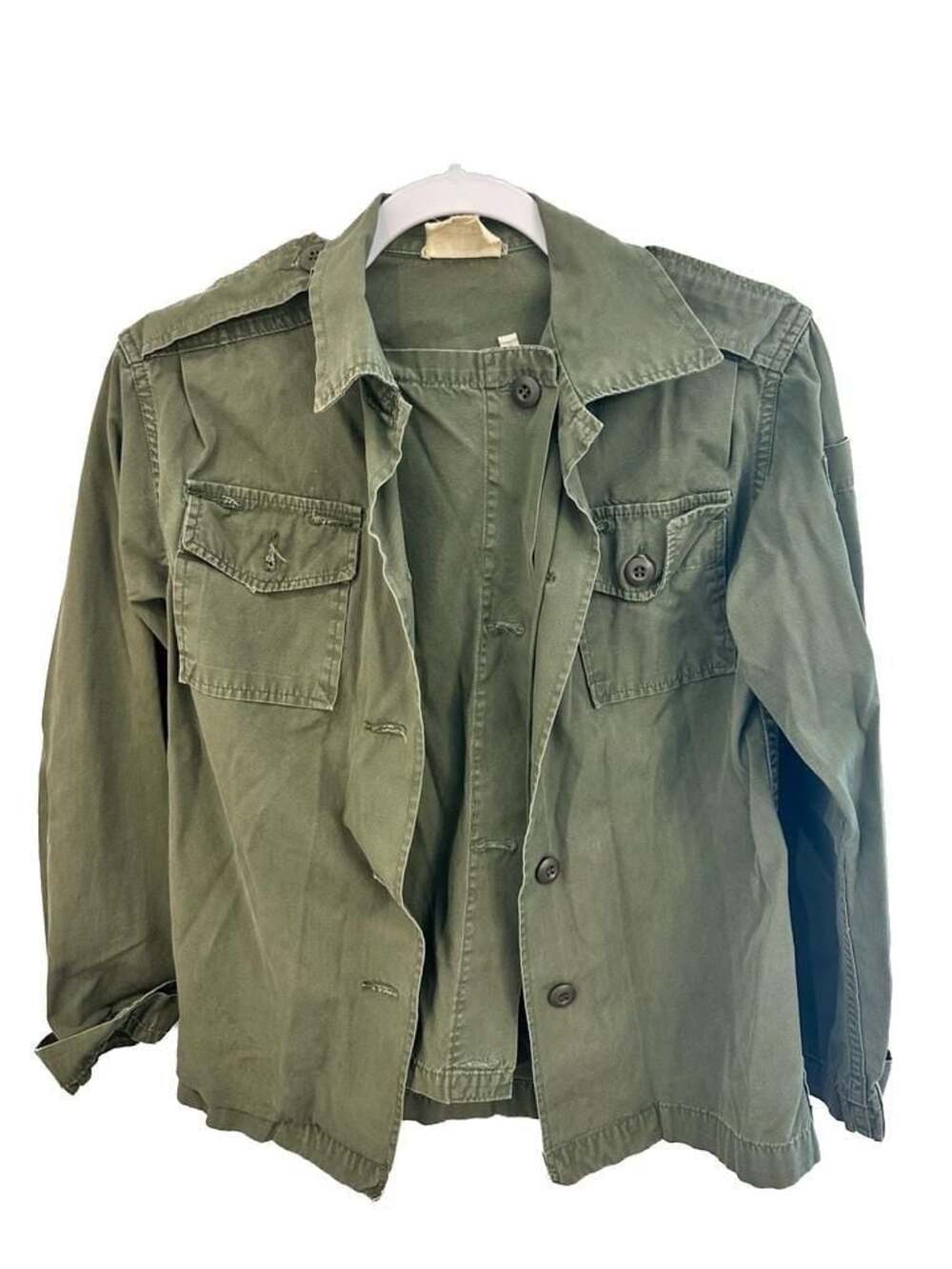Vintage 1974 US Military Women's OG-107 Utility Shirt Jacket Size 8
